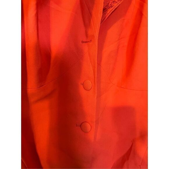 John Meyer Collection Women’s Size 24 Blazer Orange Workwear Cocktail Jacket - Picture 9 of 11